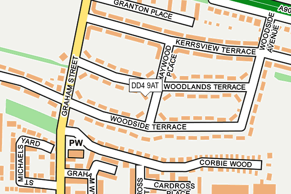 DD4 9AT map - OS OpenMap – Local (Ordnance Survey)