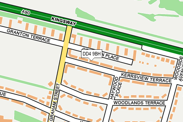 DD4 9BH map - OS OpenMap – Local (Ordnance Survey)
