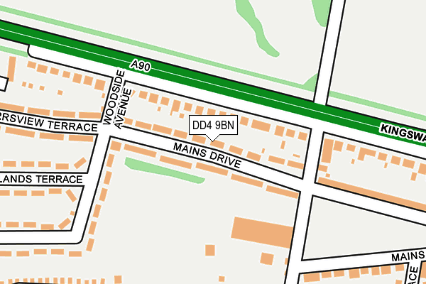 DD4 9BN map - OS OpenMap – Local (Ordnance Survey)