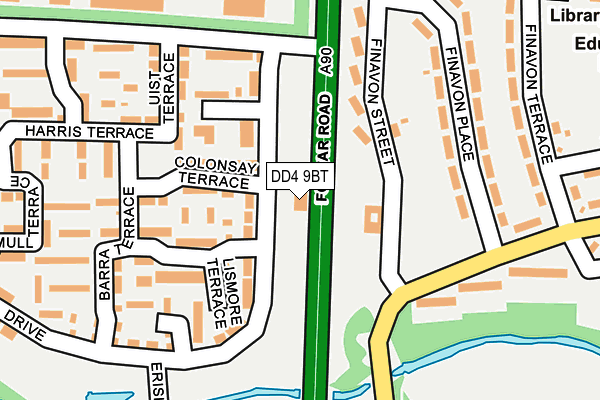 DD4 9BT map - OS OpenMap – Local (Ordnance Survey)