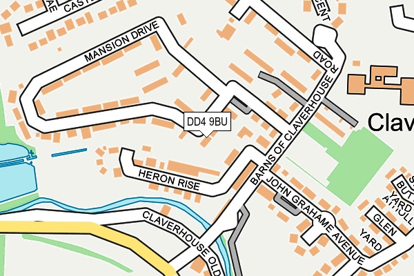 DD4 9BU map - OS OpenMap – Local (Ordnance Survey)