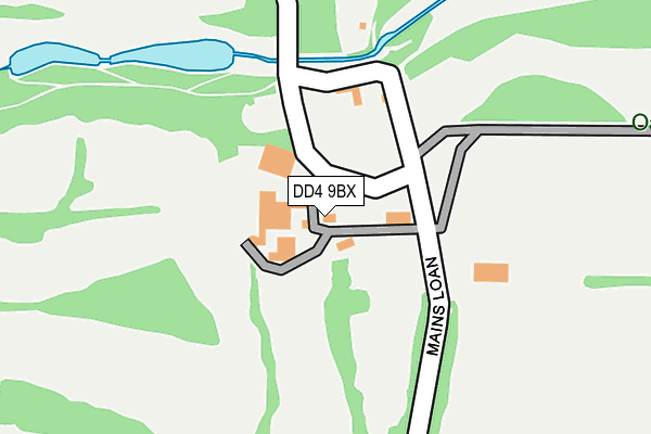 DD4 9BX map - OS OpenMap – Local (Ordnance Survey)