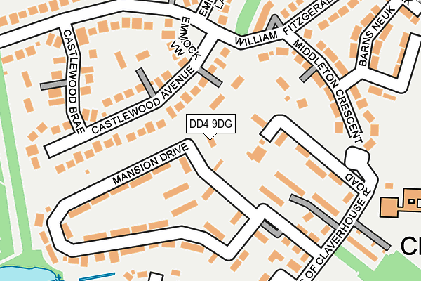 DD4 9DG map - OS OpenMap – Local (Ordnance Survey)