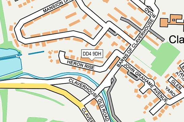 DD4 9DH map - OS OpenMap – Local (Ordnance Survey)