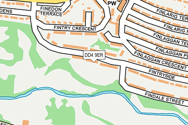 DD4 9ER map - OS OpenMap – Local (Ordnance Survey)