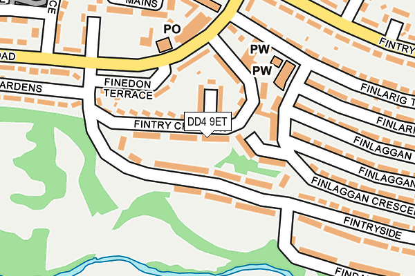DD4 9ET map - OS OpenMap – Local (Ordnance Survey)