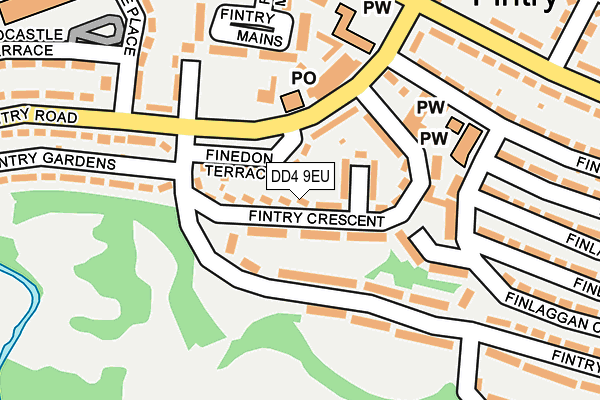 DD4 9EU map - OS OpenMap – Local (Ordnance Survey)