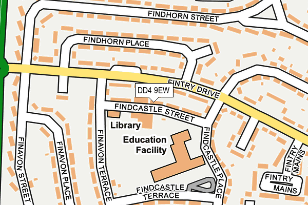 DD4 9EW map - OS OpenMap – Local (Ordnance Survey)