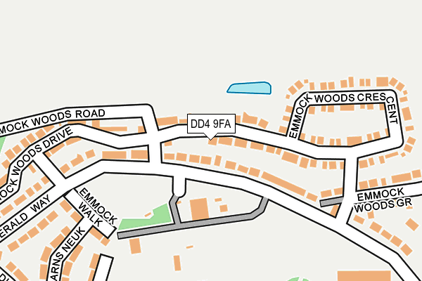 DD4 9FA map - OS OpenMap – Local (Ordnance Survey)