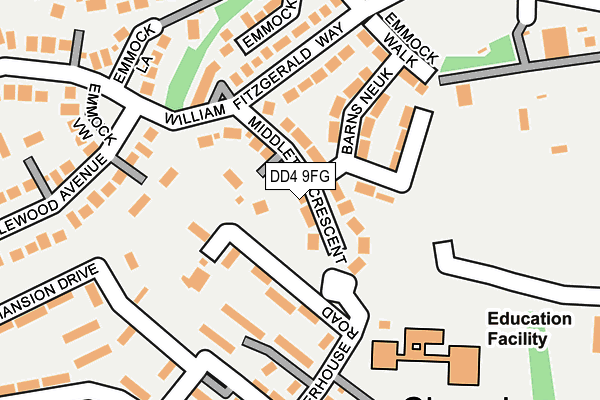 DD4 9FG map - OS OpenMap – Local (Ordnance Survey)
