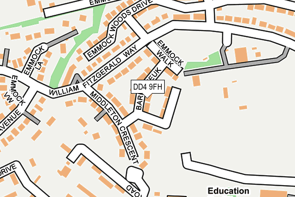 DD4 9FH map - OS OpenMap – Local (Ordnance Survey)