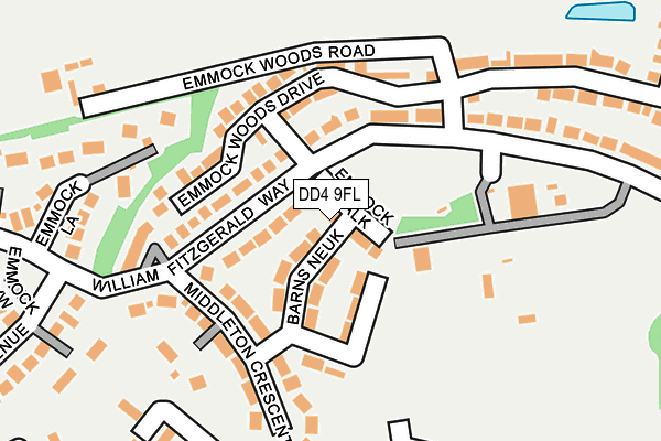 DD4 9FL map - OS OpenMap – Local (Ordnance Survey)