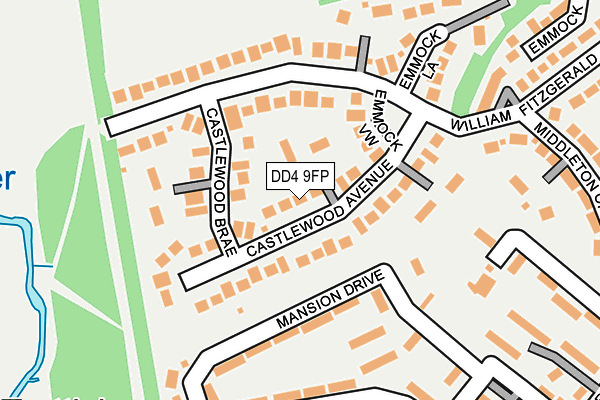 DD4 9FP map - OS OpenMap – Local (Ordnance Survey)