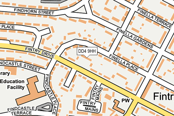 DD4 9HH map - OS OpenMap – Local (Ordnance Survey)