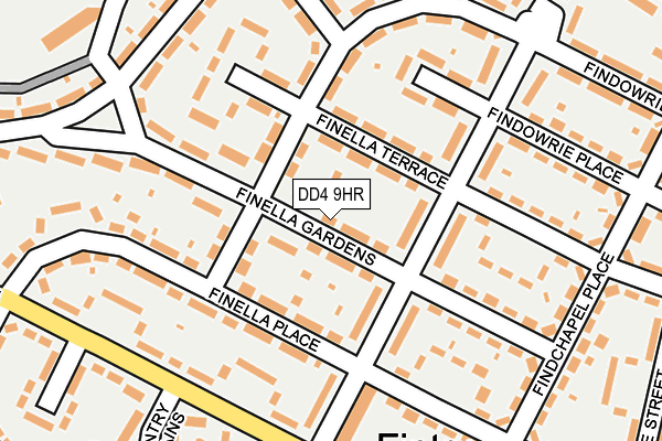 DD4 9HR map - OS OpenMap – Local (Ordnance Survey)