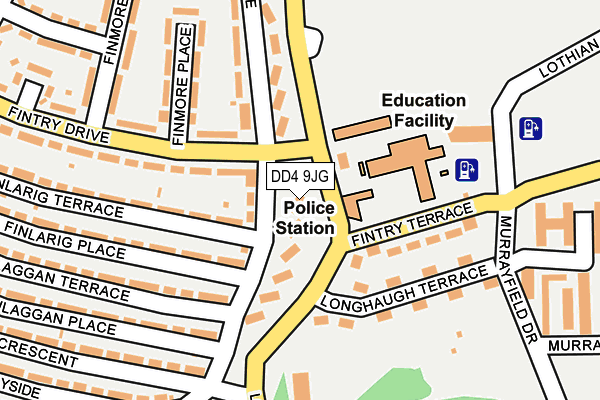 DD4 9JG map - OS OpenMap – Local (Ordnance Survey)