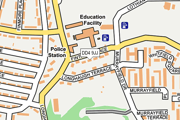 DD4 9JJ map - OS OpenMap – Local (Ordnance Survey)