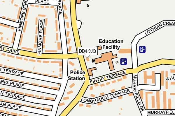 DD4 9JQ map - OS OpenMap – Local (Ordnance Survey)