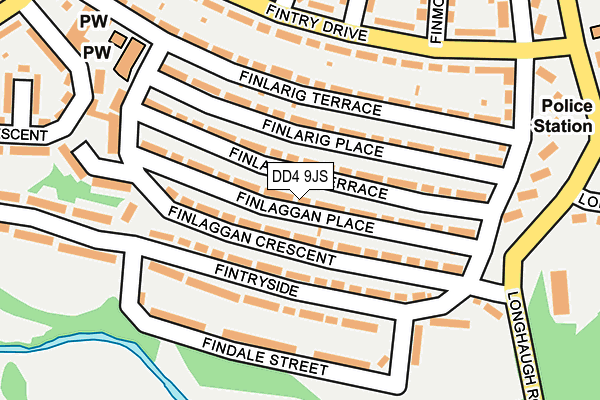 DD4 9JS map - OS OpenMap – Local (Ordnance Survey)