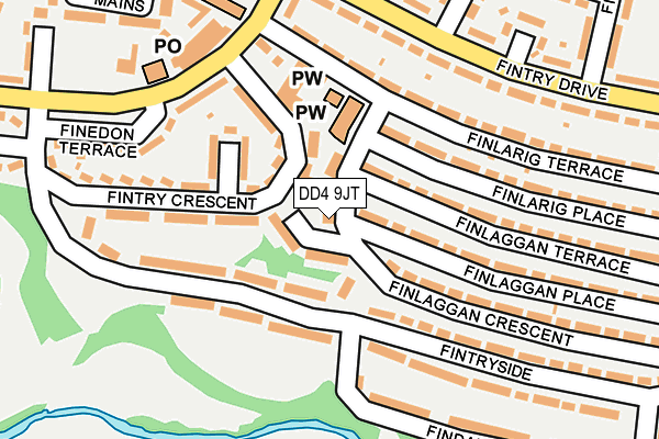 DD4 9JT map - OS OpenMap – Local (Ordnance Survey)