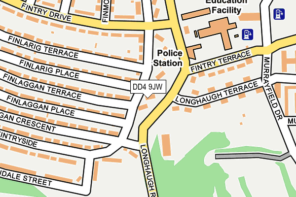 DD4 9JW map - OS OpenMap – Local (Ordnance Survey)
