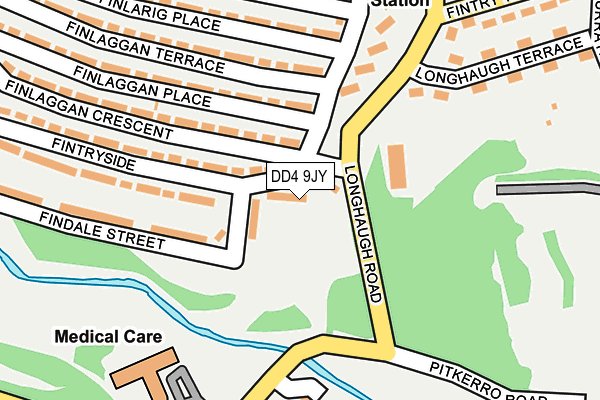 DD4 9JY map - OS OpenMap – Local (Ordnance Survey)
