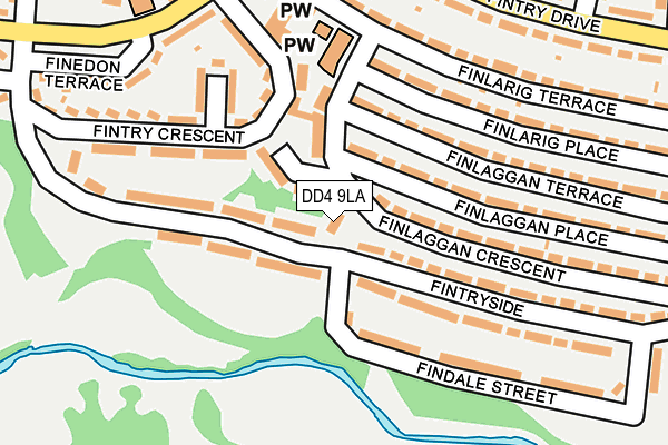 DD4 9LA map - OS OpenMap – Local (Ordnance Survey)