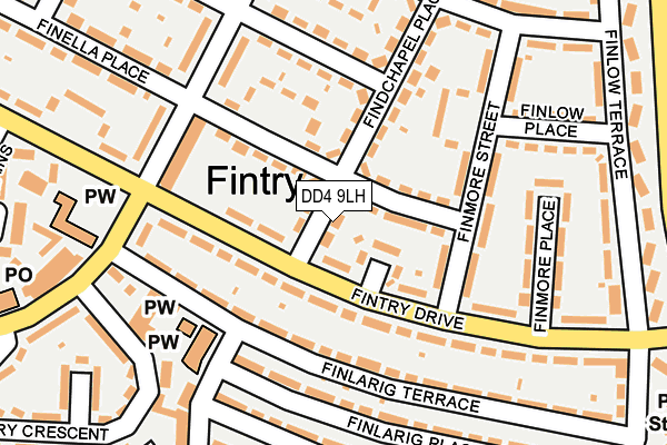 DD4 9LH map - OS OpenMap – Local (Ordnance Survey)