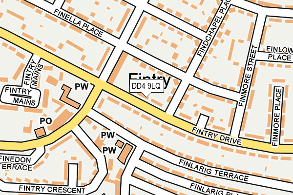 DD4 9LQ map - OS OpenMap – Local (Ordnance Survey)