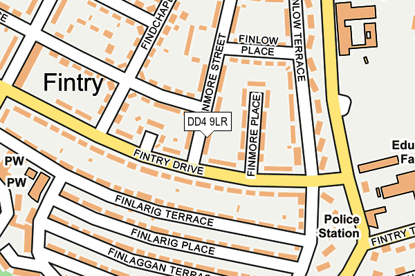 DD4 9LR map - OS OpenMap – Local (Ordnance Survey)