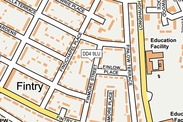 DD4 9LU map - OS OpenMap – Local (Ordnance Survey)