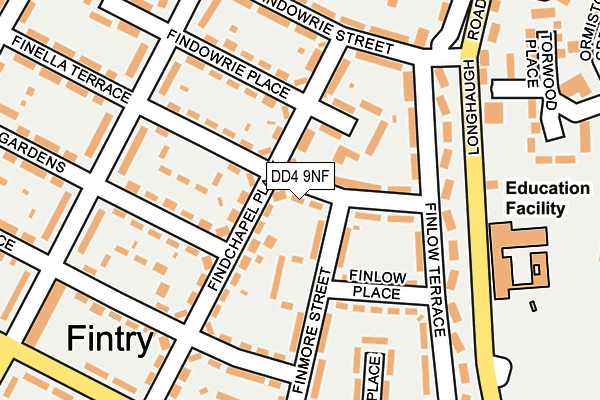 DD4 9NF map - OS OpenMap – Local (Ordnance Survey)