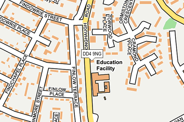 DD4 9NG map - OS OpenMap – Local (Ordnance Survey)