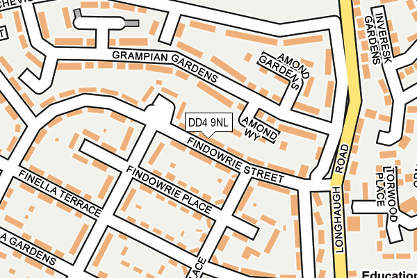 DD4 9NL map - OS OpenMap – Local (Ordnance Survey)