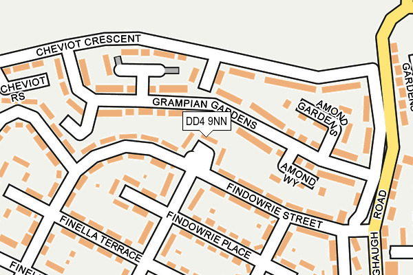 DD4 9NN map - OS OpenMap – Local (Ordnance Survey)