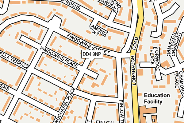 DD4 9NP map - OS OpenMap – Local (Ordnance Survey)