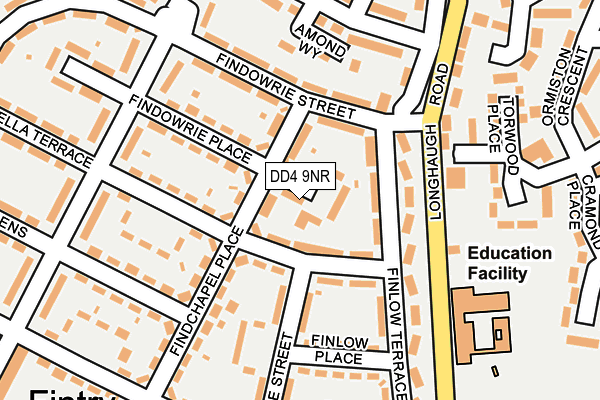 DD4 9NR map - OS OpenMap – Local (Ordnance Survey)