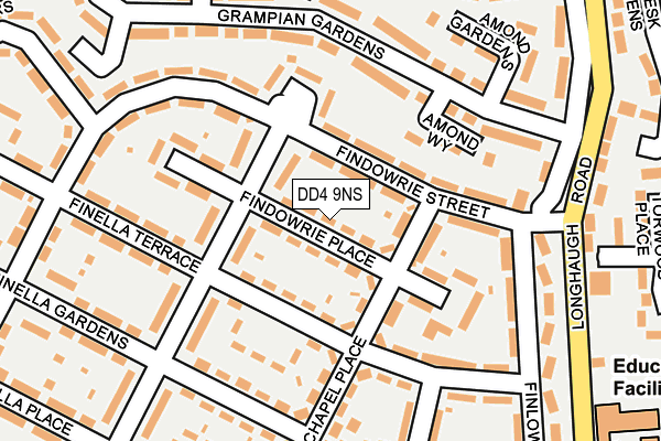 DD4 9NS map - OS OpenMap – Local (Ordnance Survey)