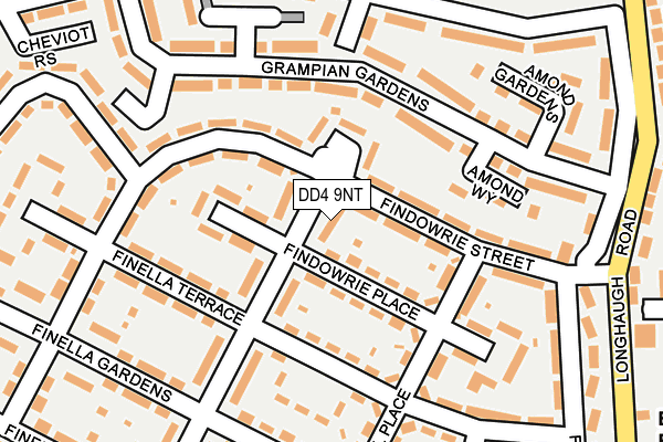 DD4 9NT map - OS OpenMap – Local (Ordnance Survey)