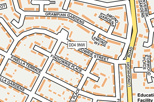 DD4 9NW map - OS OpenMap – Local (Ordnance Survey)