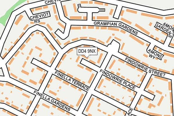 DD4 9NX map - OS OpenMap – Local (Ordnance Survey)