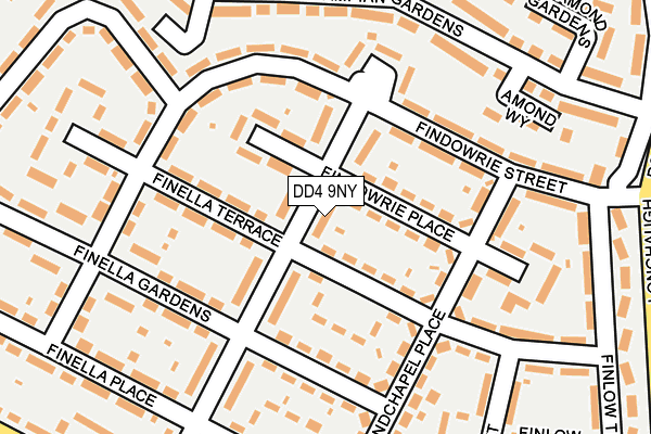 DD4 9NY map - OS OpenMap – Local (Ordnance Survey)