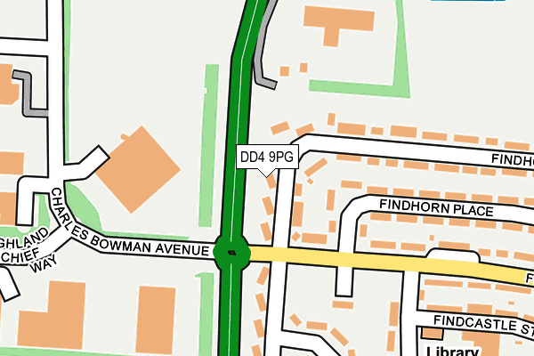 DD4 9PG map - OS OpenMap – Local (Ordnance Survey)