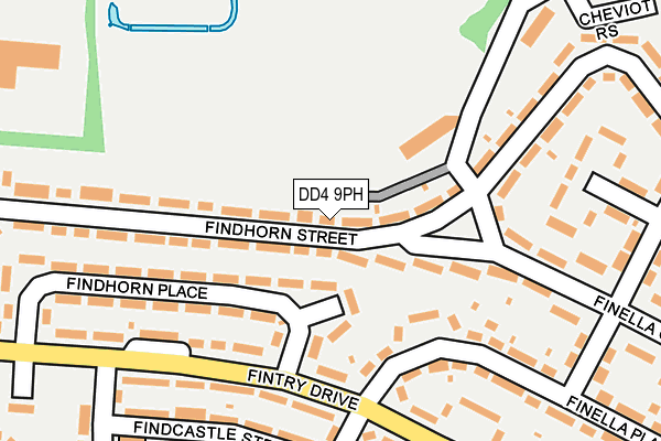 DD4 9PH map - OS OpenMap – Local (Ordnance Survey)