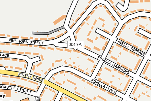 DD4 9PJ map - OS OpenMap – Local (Ordnance Survey)