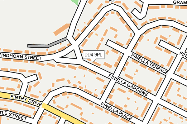 DD4 9PL map - OS OpenMap – Local (Ordnance Survey)