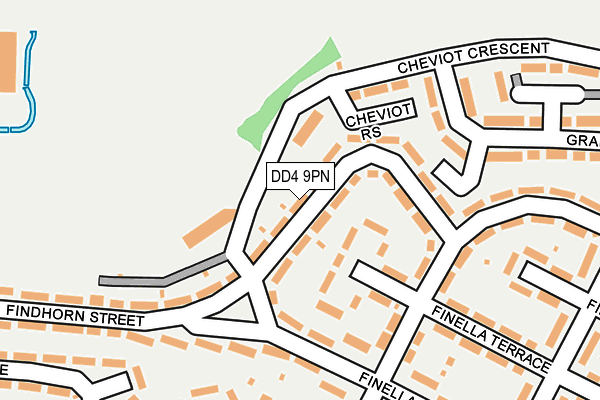 DD4 9PN map - OS OpenMap – Local (Ordnance Survey)