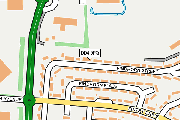 DD4 9PQ map - OS OpenMap – Local (Ordnance Survey)