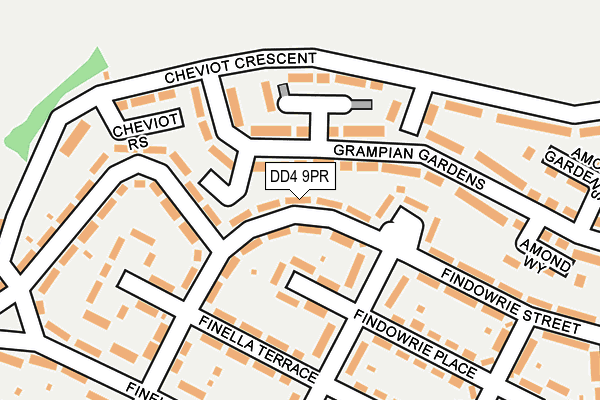 DD4 9PR map - OS OpenMap – Local (Ordnance Survey)