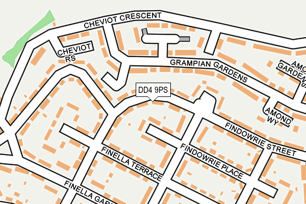 DD4 9PS map - OS OpenMap – Local (Ordnance Survey)